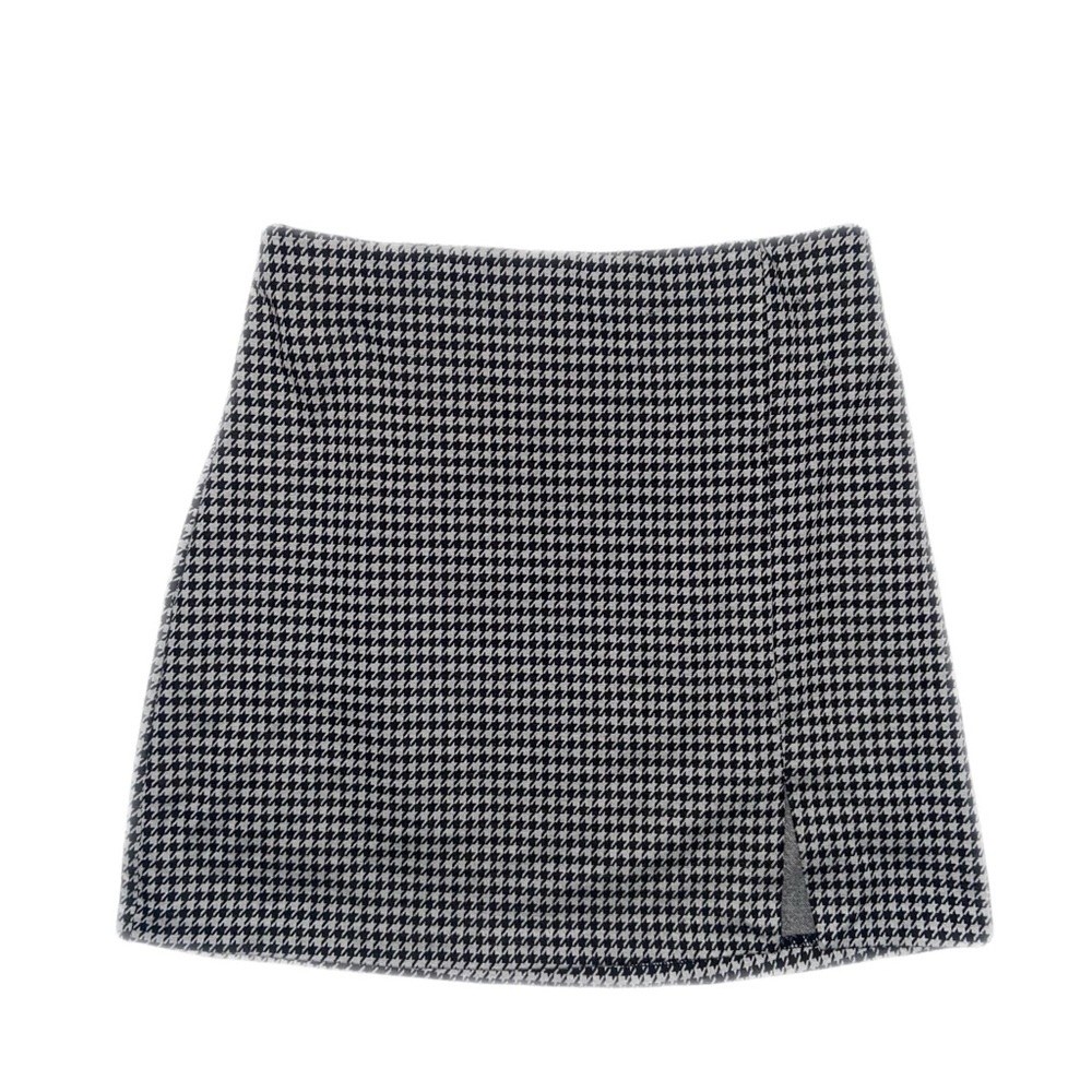 H&M Gingham Black & White Mini Skirt - Size Small